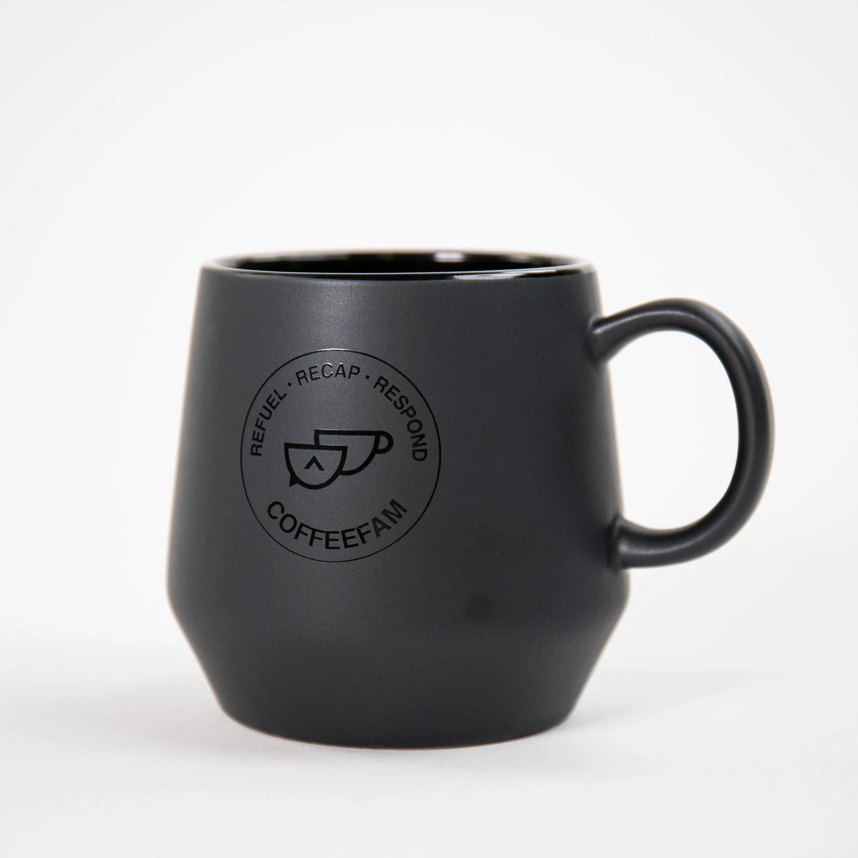 CoffeeFam Black Tonal Mug