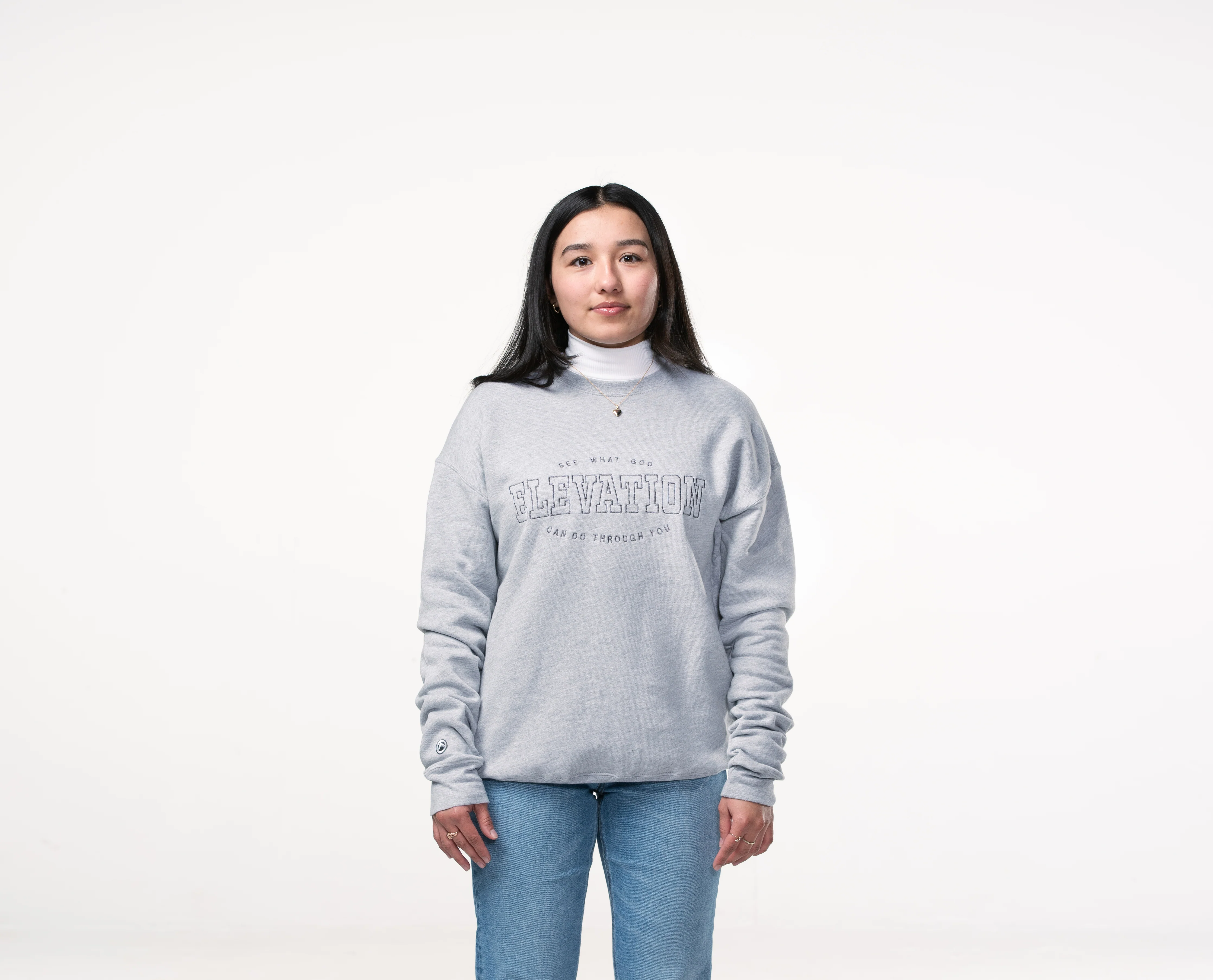 Elevation Crewneck Sweatshirt - Heather Grey - Image 3