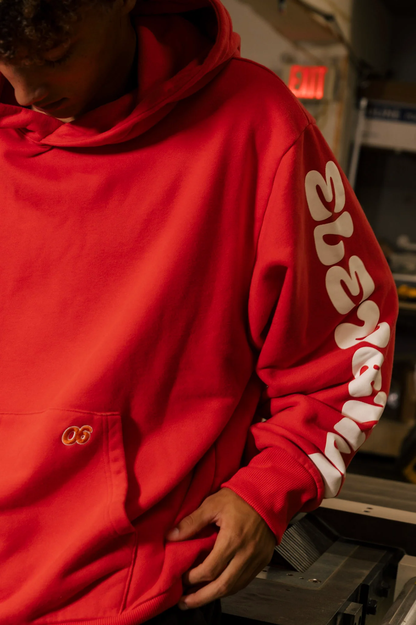 Elevation Finish Line Vintage Red Hoodie - Image 4