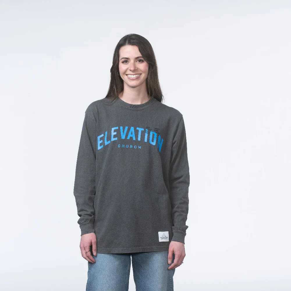 Elevation Vintage Black Long Sleeve T-Shirt - Image 8