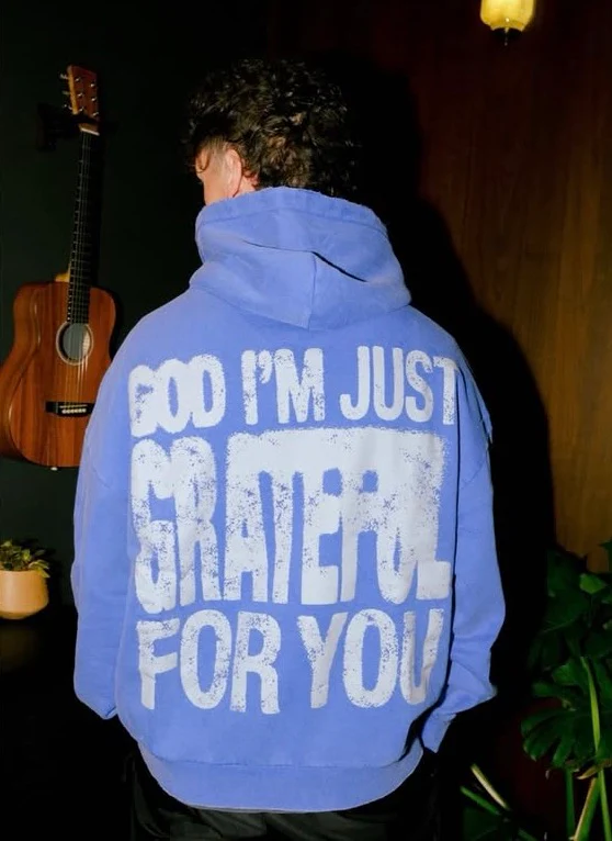 God I'm Just Grateful Hoodie - Image 3