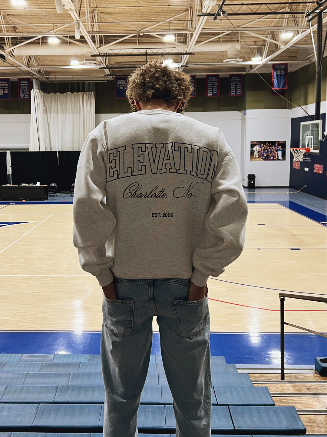 Grey EC Crest Crewneck - Image 4