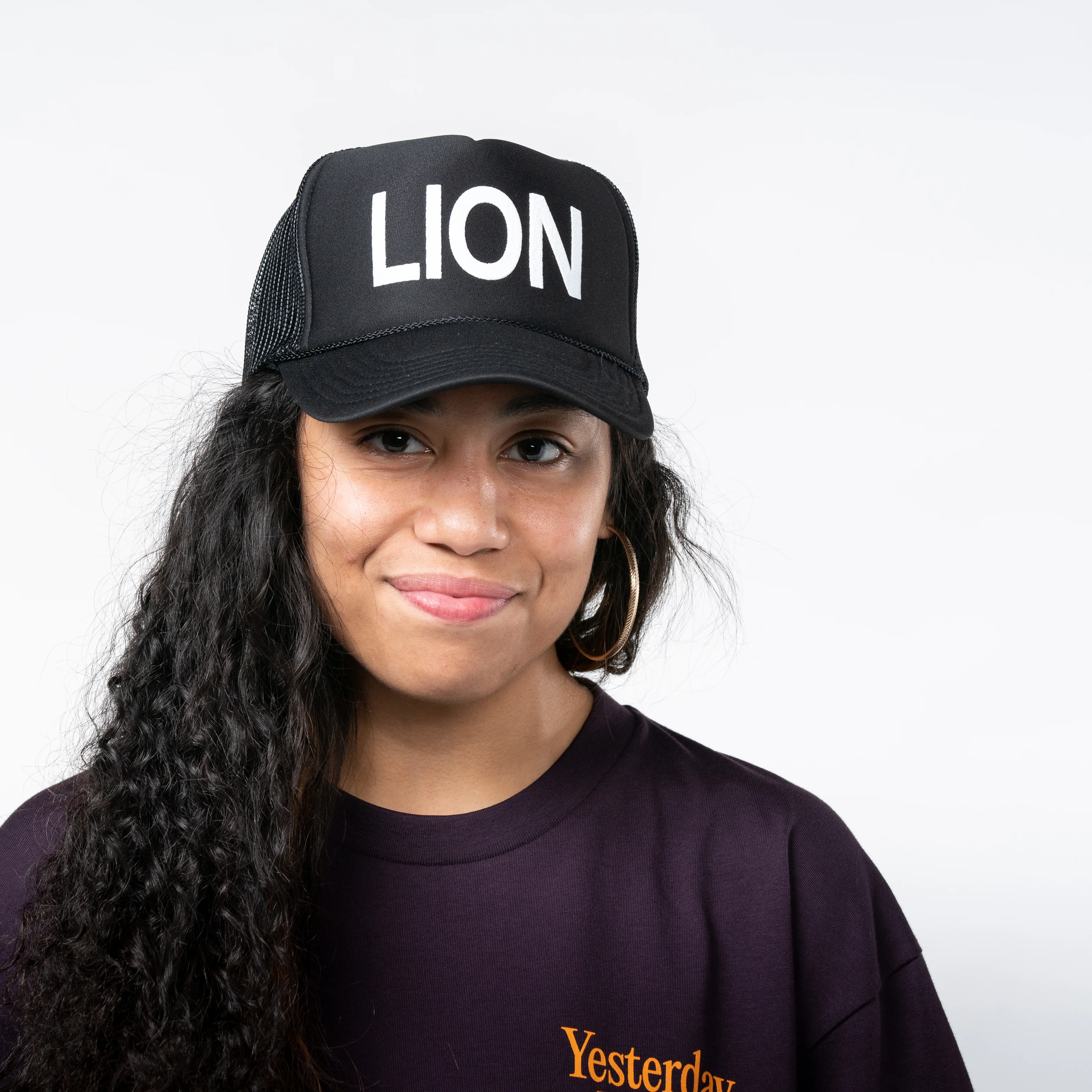 Lion Trucker Hat - Black - Image 3