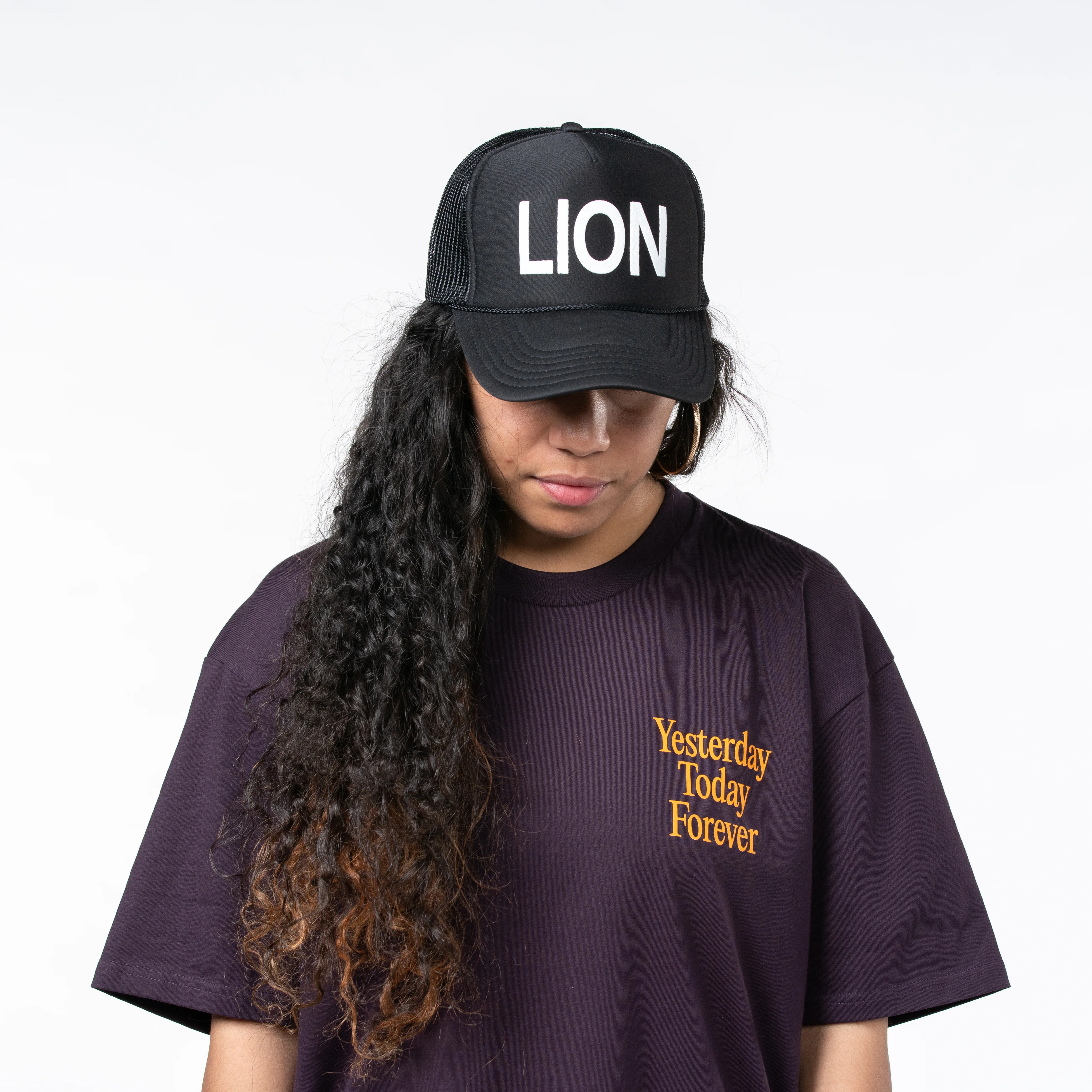 Lion Trucker Hat - Black - Image 4