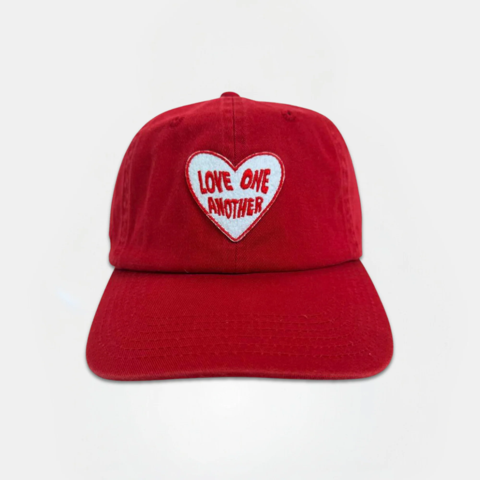 Love One Another Red Baseball Cap