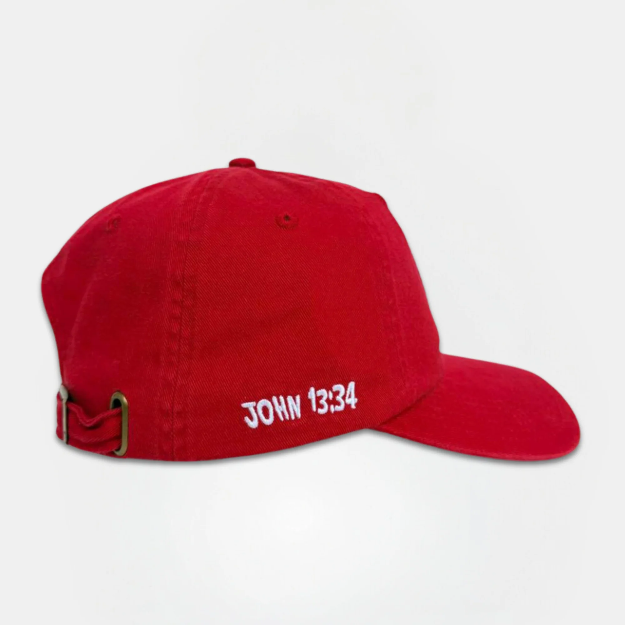 Love One Another Red Baseball Cap - Image 2