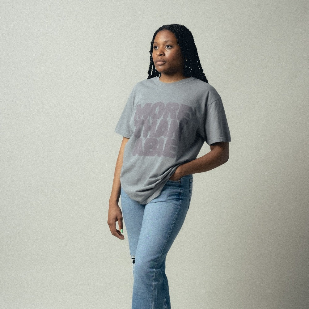 More Than Able Grey T-Shirt - CAN YOU IMAGINE? - Image 3