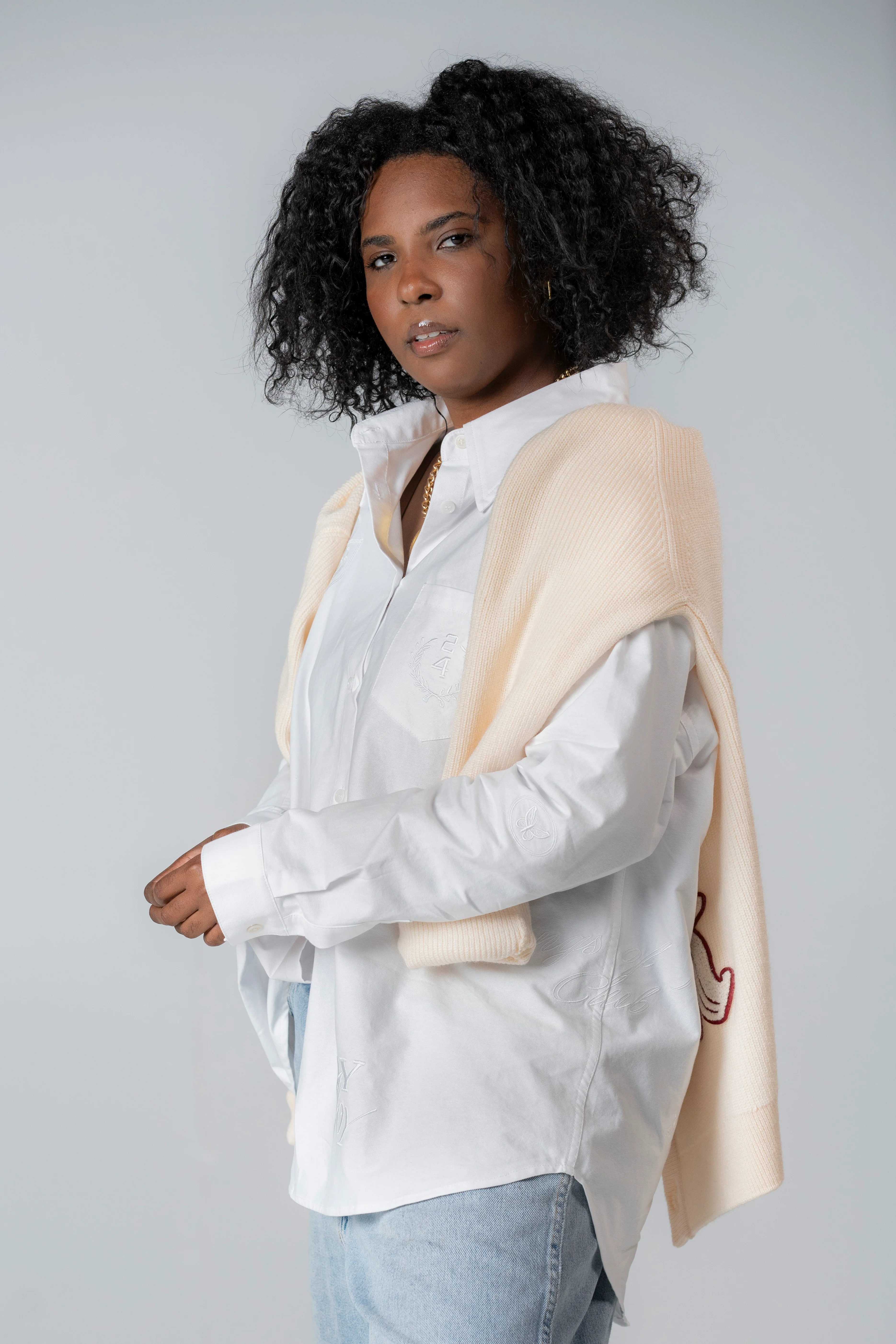 Oversized Embroidered Oxford - Image 6