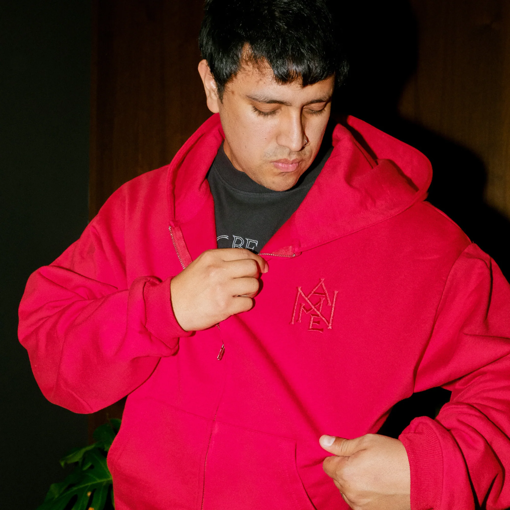 SO BE IT Crest Zip-Up Hoodie - Image 3