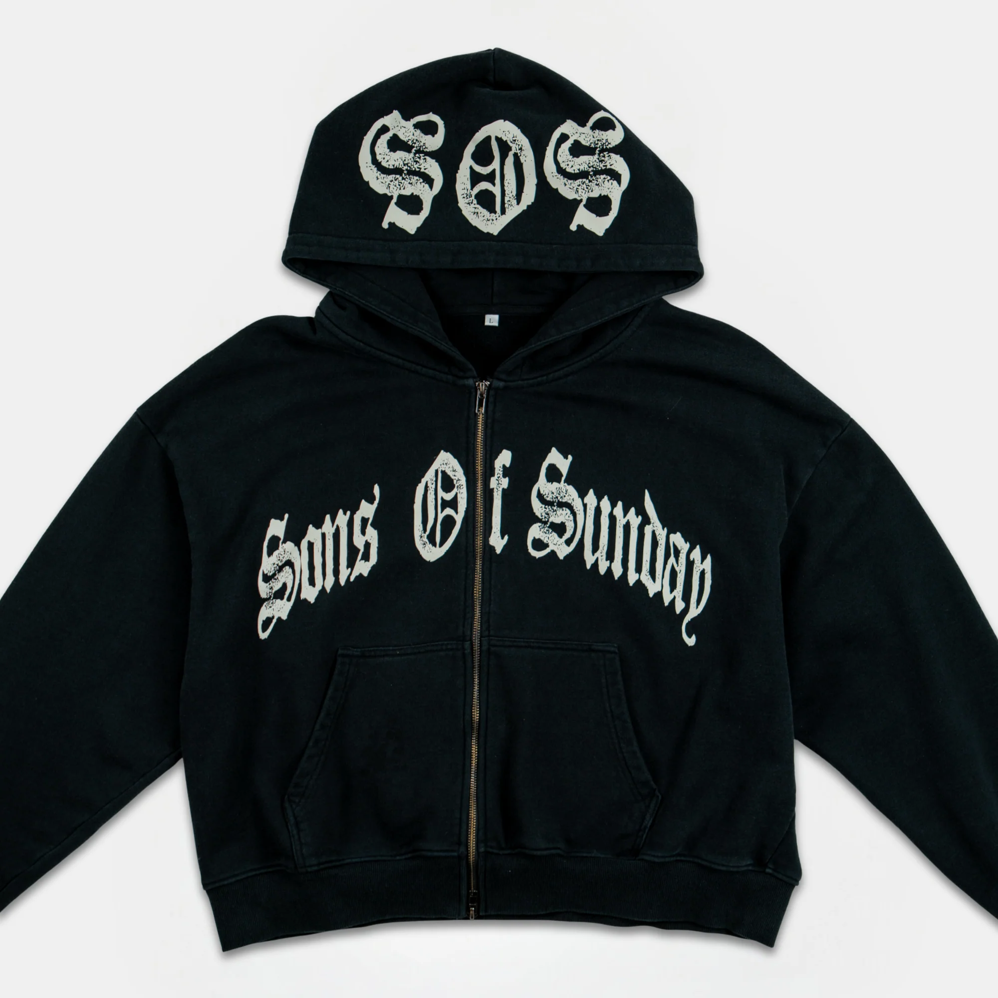 Sons Of Sunday Cropped Zip Hoodie