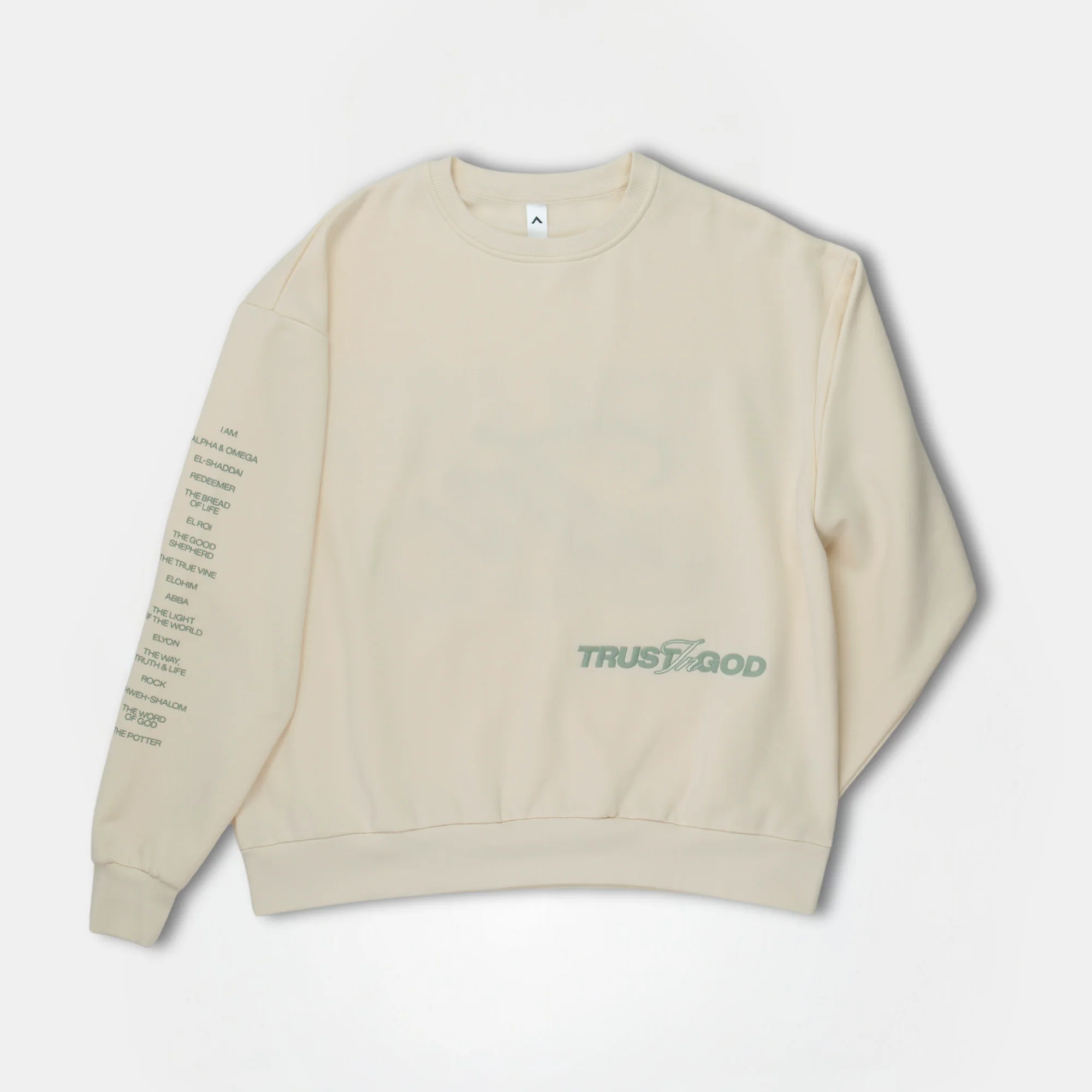 Trust in God Crewneck - Sage Green - Image 2